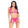 Conjunto Leg Avenue Danielle Rosa