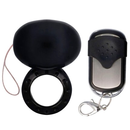 Cockring Spirit com Vibração e Comando Preto
