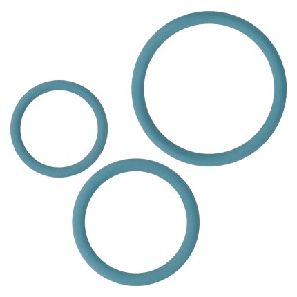 3x Cockring Ohmama Luke Azul
