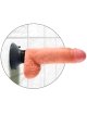 King Cock - Dildo Vibrador Con Testiculos 20.3 Cm Natural