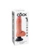 King Cock - Dildo Vibrador Con Testiculos 20.3 Cm Natural