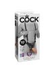King Cock - Strap-On Con Dildo Hueco 25.5 Cm Y Tirantes Color Carne