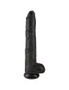 King Cock - Pene Realístico Con Testículos 30.5 Cm Negro