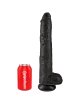 King Cock - Realistic Penis With Balls 30.5 Cm Black