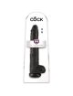 King Cock - Realistic Penis With Balls 30.5 Cm Black