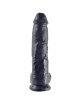 King Cock - 10 Pene Realistico Negro 26.5 Cm