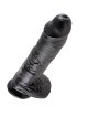 King Cock - 10 Pene Realistico Negro 26.5 Cm