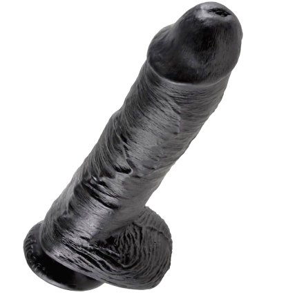 King Cock - 10 Pene Realistico Negro 26.5 Cm