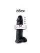 Dildo Realístico King Cock com Testículos Preto 30.5 cm