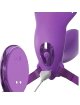 Fantasy For Her - Butterfly Harness G-Spot With Vibrator, Rechargeable & Remote Control Violet