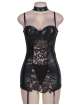 Body R80385P with Garters and Choker Black Size Large 162045