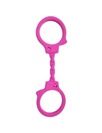 Diablo Picante - Silicone Handcuffs Fuchsia