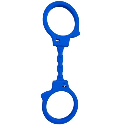 Diablo Picante - Silicone Handcuffs Blue