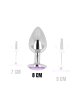 Ohmama - Plug Anal Con Cristal Violeta 8 Cm
