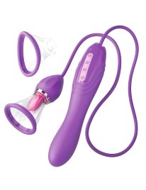Fantasy For Her - Ultimate Pleasure Max Suction Hose With Stimulating Tongue Purple