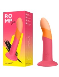 Romp - Dizi Silicone Dildo With Suction Cup Tricolor 18 Cm