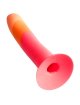 Romp - Dizi Silicone Dildo With Suction Cup Tricolor 18 Cm