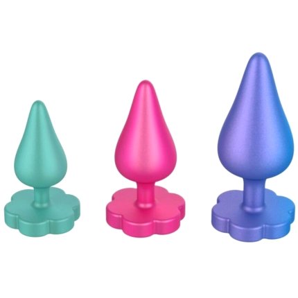 Romp - Luster Anal Training Kit S/M/L With Flower-Shaped Base