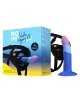Romp - Piccolo Harness + Silicone Dildo With Tricolor Suction Cup 14 Cm