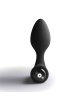 Rocks-Off - Nova Solaris Plug Anal Fino Recargable 16 Funciones Negro