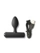 Plug Anal Rocks-Off Peônia Recarregável Preto