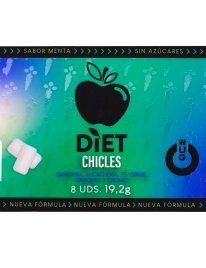 Wug Diet - Sugar-Free Functional Mint Gum Blister 8 Pcs