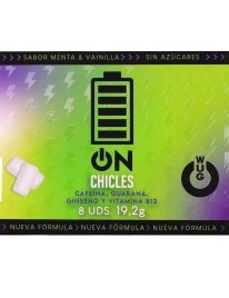 Wug On – El Chicle Funcional Con Cafeína Y Guaraná Sabor Menta & Vainilla Blister 8 Uds