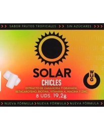 8x Gomas Estimulantes Wug Solar Vitaminas E Zinco, Sabor Frutas Tropicais