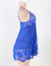 Babydoll Floral Lace Soft Blue Size Large 1603428