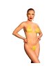 Chilirose - Cr 4898 Bikini Amarillo Lentejuelas Talla Única