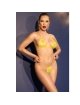Chilirose - Cr 4898 Bikini Amarillo Lentejuelas Talla Única