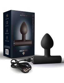 Rocks-Off - Nova Astryx Premium Plug Anal Recargable 16 Funciones Negro