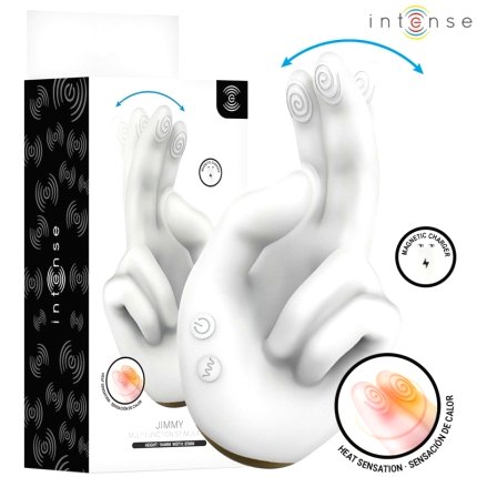 Intense - Jimmy Estimulador Multifunción Con Forma De Mano, Vibración Y Calor