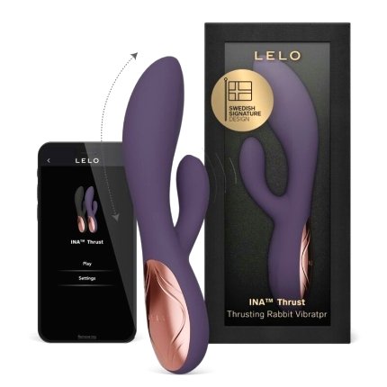 Lelo - Ina Thrust Vibrador Rabbit Con Empuje Morado