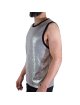 Tshirt Macho Glitter Fino Prateado