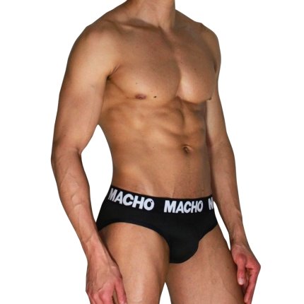 Macho - Mch007 Classic Slip Black + Black S