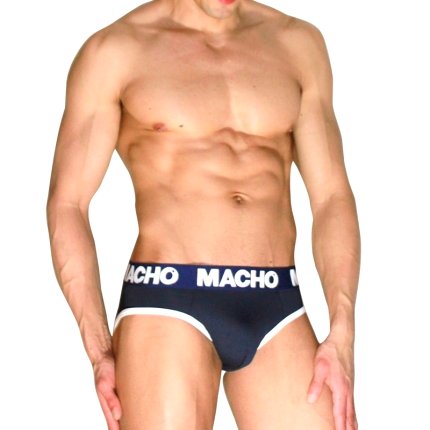 Macho - Mch008 Slip Clásico Azul Marino M