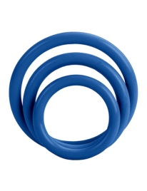 Cockrings California Exotics Tri-Rings Azuis