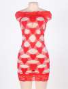 Mini Dress Jessica Red Size Large 197064