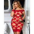 Mini Vestido Jessica Vermelho Plus Size
