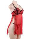 Babydoll Cátia Vermelho Tamanho Tamanho Grande,16003497