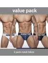 Pack Of 3 Briefs Addicted Mesh Bikini Push Up 5003646