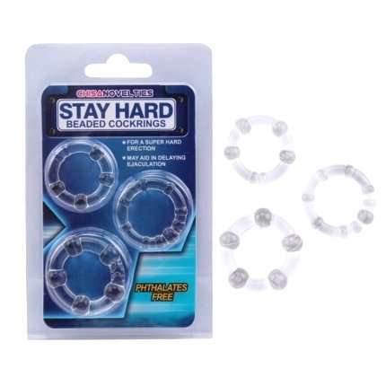 Anéis Transparentes para Pénis Stay Hard,1303639