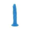 Dildo Realista de doble densidad, de color Azul 18 cm