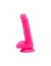 Dildo Realístico com Testículos Dupla Densidade Rosa 15cm,2263674