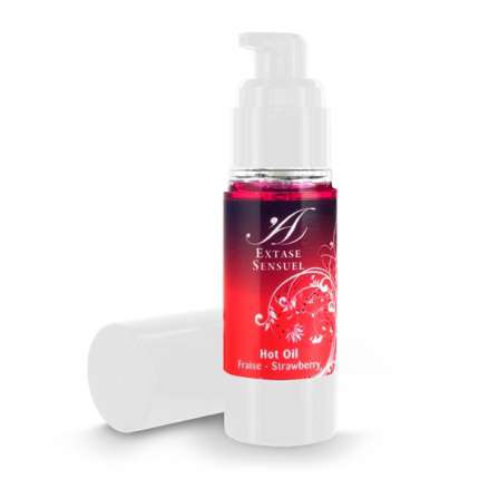 Óleo com Feromona Extase Sensuel Morango 30 ml,3133692