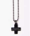 Necklace Cross Black Andrew Christian 600051
