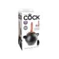 Bola Insuflável King Cock com Dildo Branco 15 cm