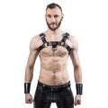 Harness de Couro Mister B Sela Preto