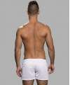Pantalones Cortos De Andrew Christian, Deportes De Natación De Malla De Color Blanco,600050